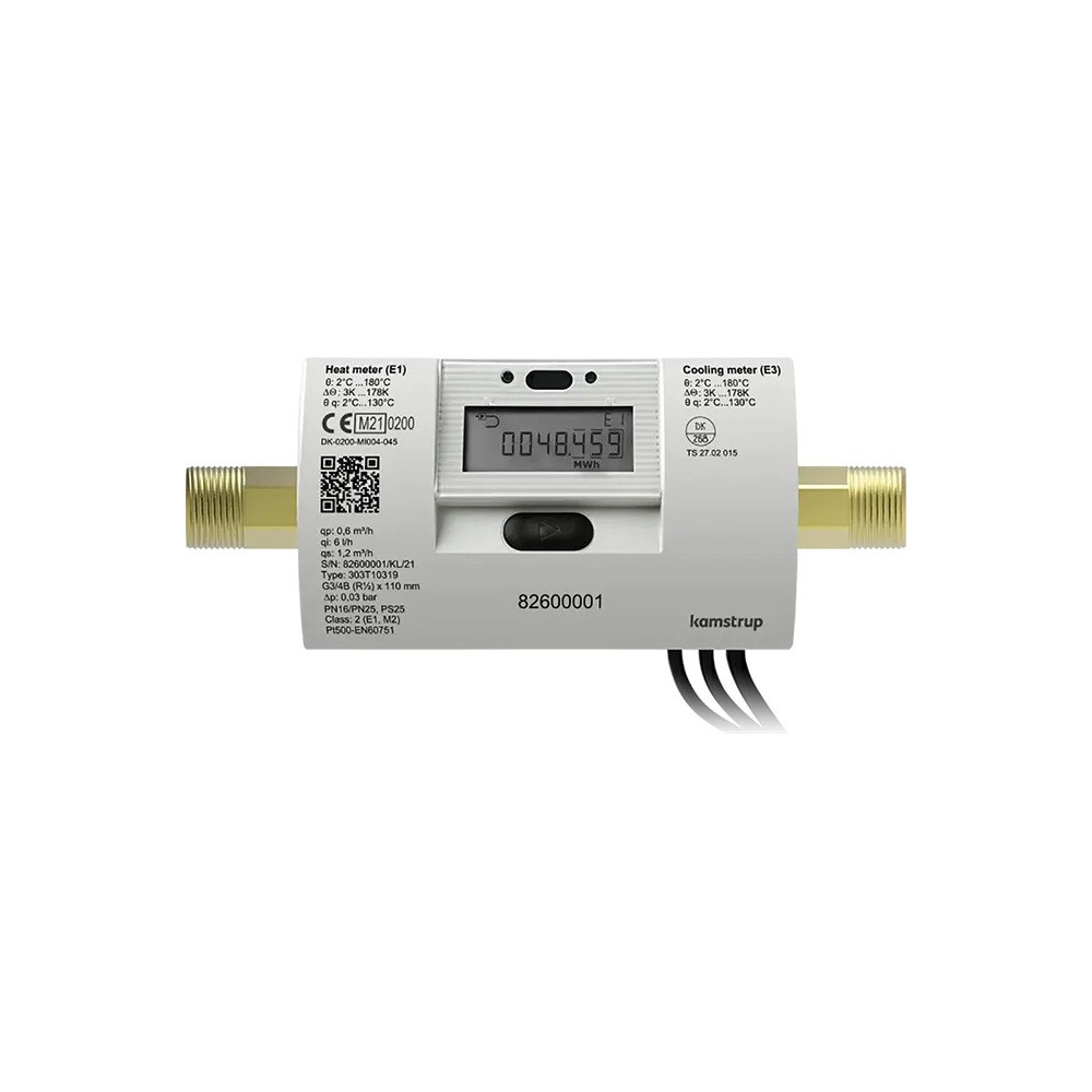 Kamstrup Licznik chłodu MULTICAL MC303 qp 0,6 m3/h 110mm x G3/4B (R1/2) PN16/25 z Wireless M-Bus