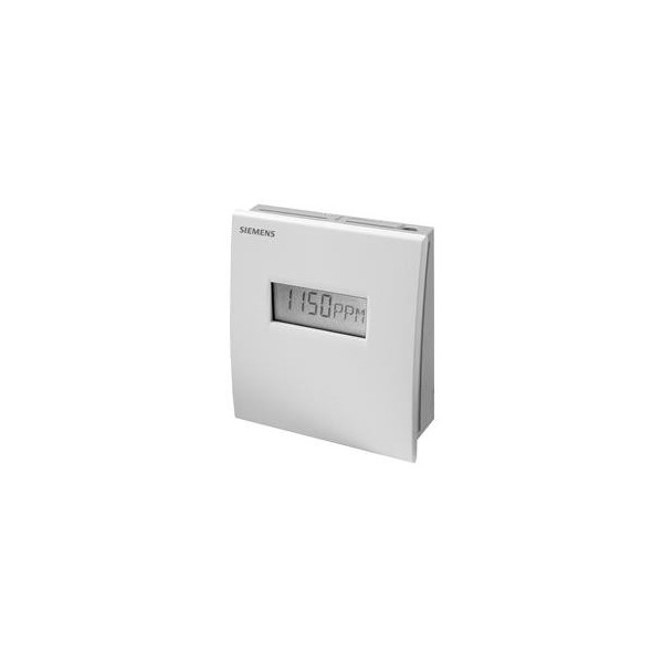 Siemens Pomieszczeniowy czujnik jakości powietrza, CO2, temperatura, wilgotność względna, wyświetlacz QPA2062D