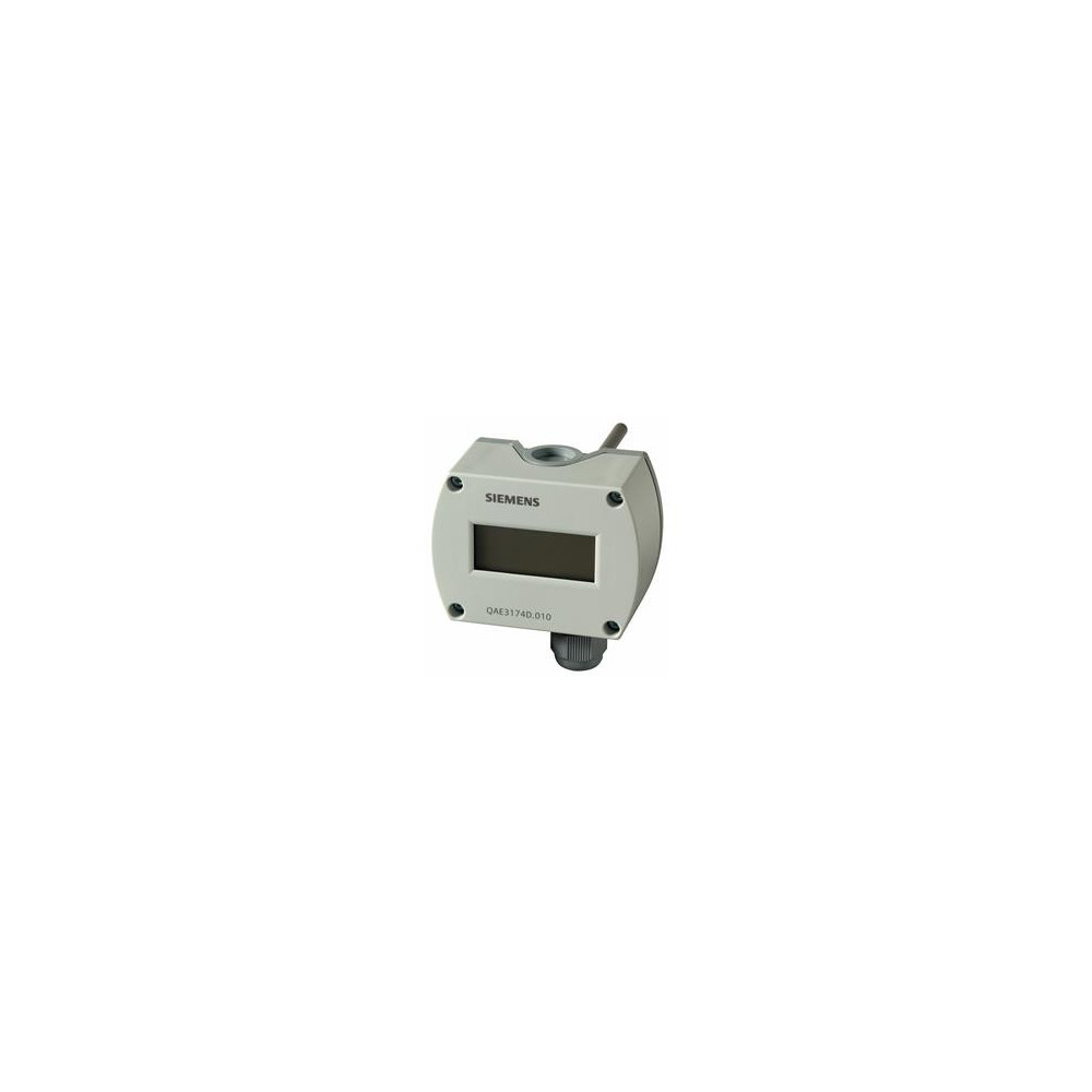 Siemens Zanurzeniowy czujnik temperatury 100 mm, 4...20 mA, z wyświetlaczem QAE3174D.010