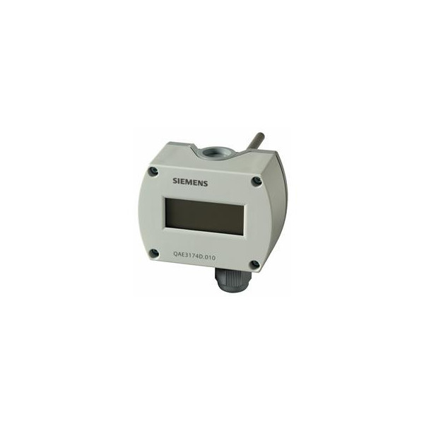 Siemens Zanurzeniowy czujnik temperatury 100 mm, 4...20 mA, z wyświetlaczem QAE3174D.010