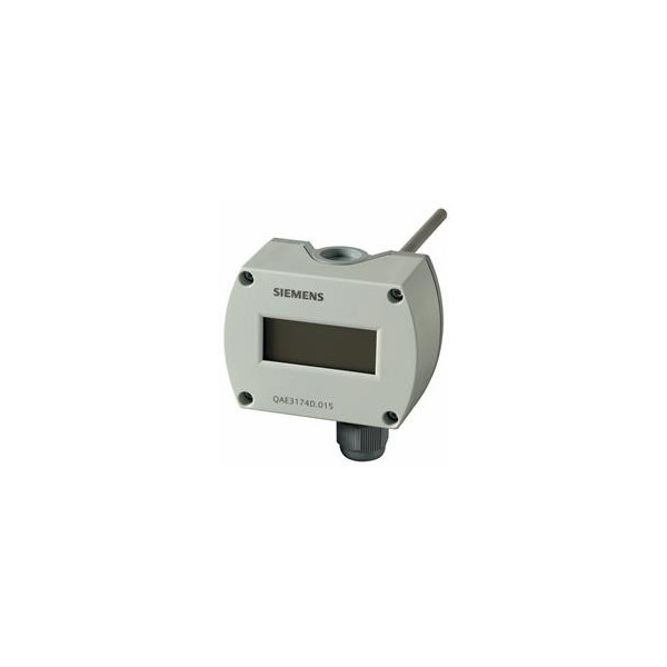 Siemens Zanurzeniowy czujnik temperatury 150 mm, 4...20 mA, z wyświetlaczem QAE3174D.015